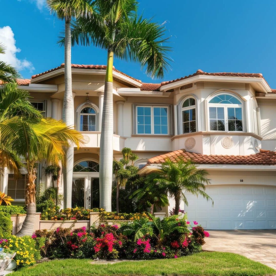 south florida stucco home exterior painted professionally by exterior painters in fort lauderdale