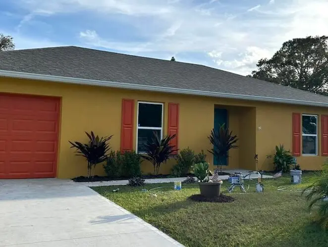 exterior painting after